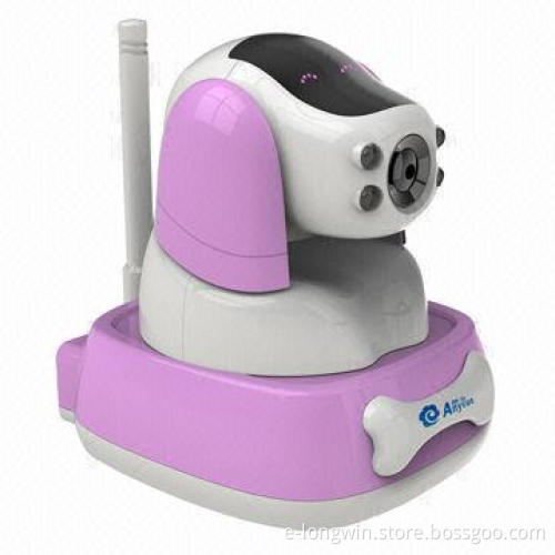 Smart Baby Monitor with 720P/H.264 IP Camera, 1/4-inch Color CMOS Sensor, 5V DC Power Supply